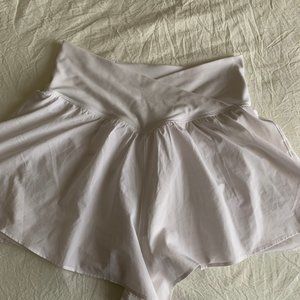 White Offline by Aerie Crossover Flowy Shorts